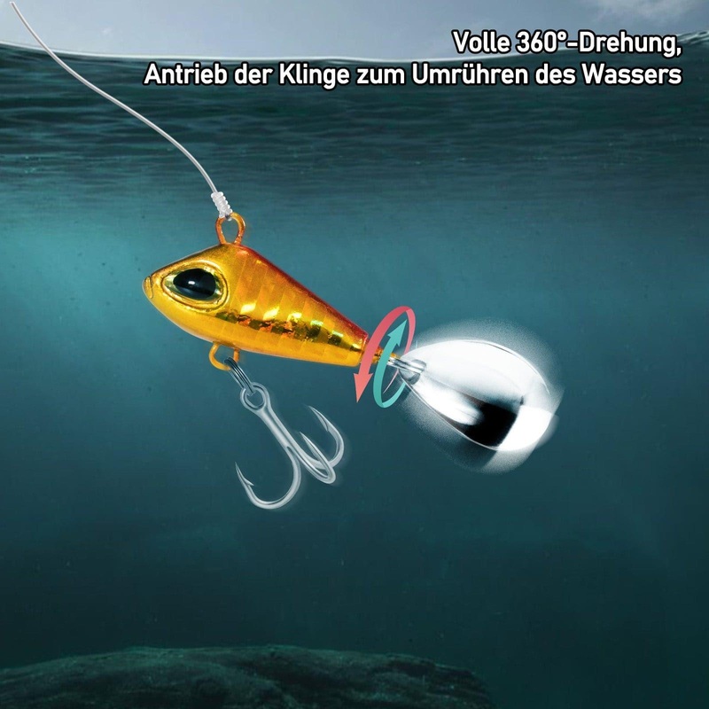 Dr.Fish 5pcs Jig Spinner Fishing Bait 6-22g