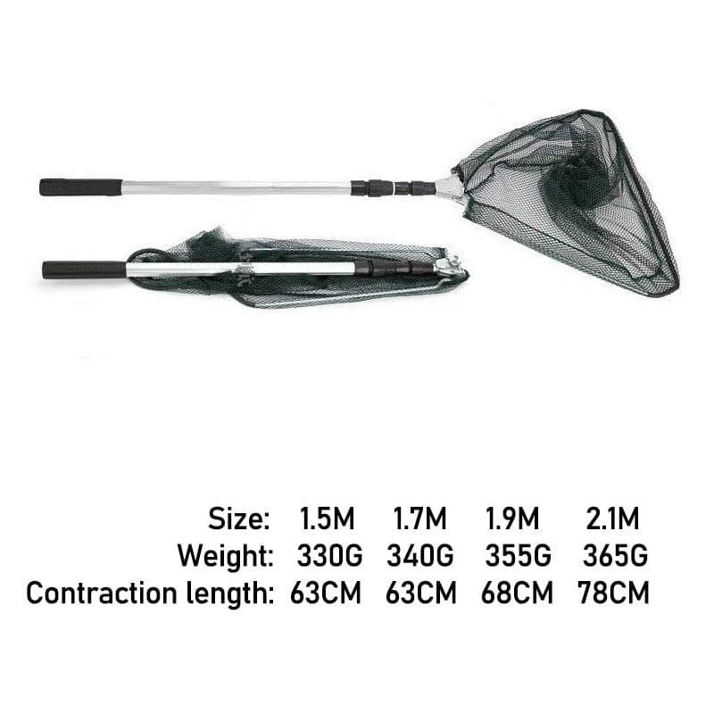Dr.FIsh Foldable Fishing Landing Net for Bird Fish Catch 1.5-2.1M