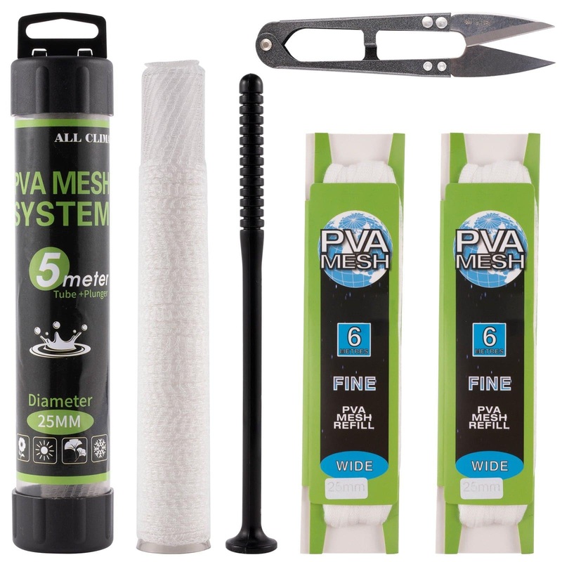 Dr.Fish PVA Mesh Kit with Bait Loading Tool 7.4”