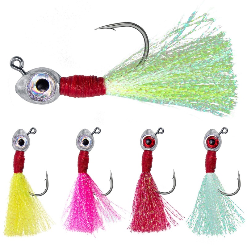 Dr.Fish 10pcs Fishing Eyes Jigs 3/16-1/2oz