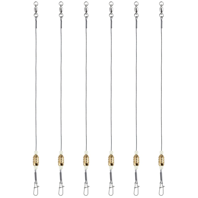 Dr.Fish 15pcs Carolina Ready Rigs with Bullet Weight 1/8-3/4oz