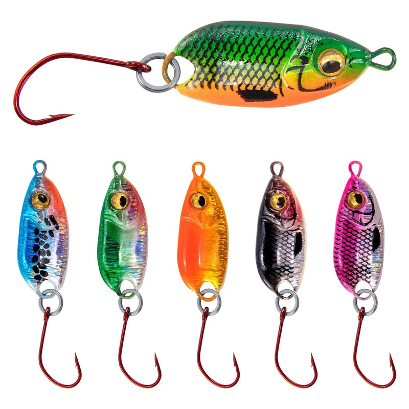 Dr.Fish 6pcs Micro Fishing Spoon Lure Kit 1 3/16oz
