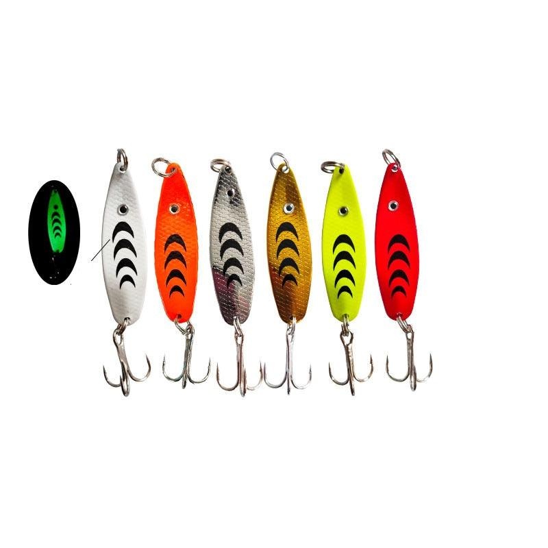 Dr.Fish 3 pcs S shape Fishing Spoons 6.5g 5cm