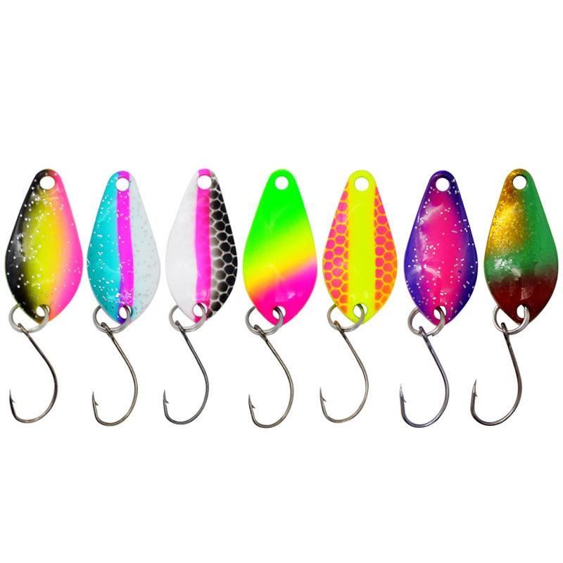Dr.Fish 3pcs Colorful Fishing Spoons 2.5cm/2g