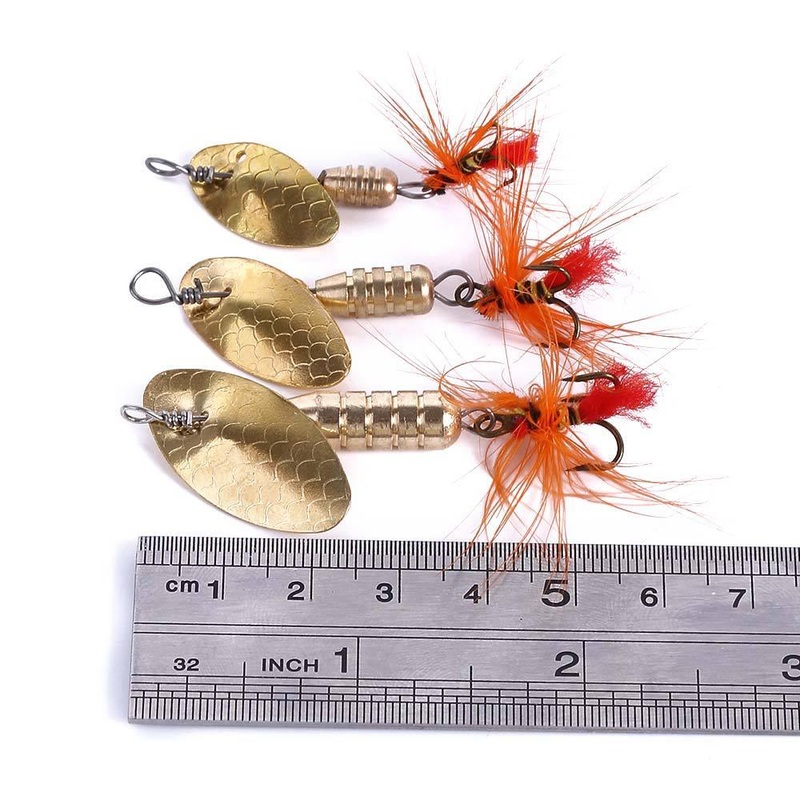 Dr.Fish 4pcs Spinner Baits Kit 2g 3.8g 7.8g