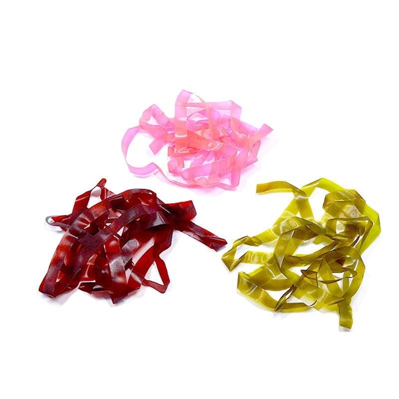 Dr.Fish 5pcs  Scud Backs Elastic Silicone Worm Body Fly Tying Material 6mm (12 Colors)