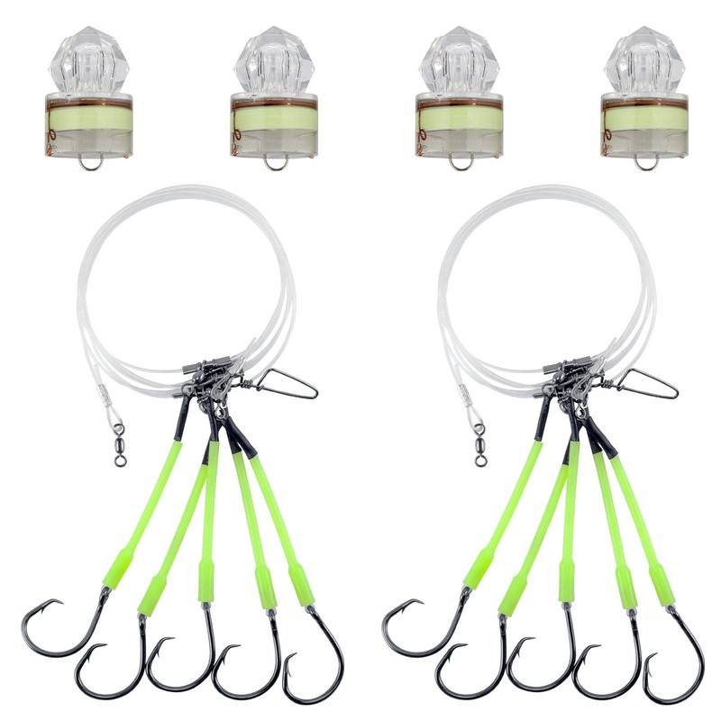 Dr.Fish 2pcs Diamond Deep Drop Snapper Rigs 6/0-9/0