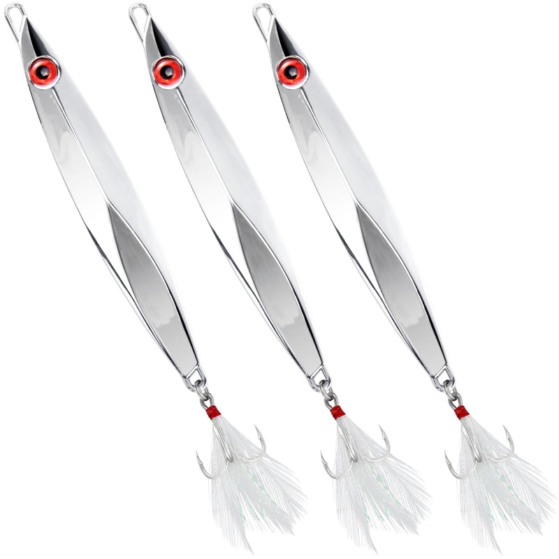 Dr.Fish 3 pcs Long Cast Fishing Metal Jigs 20-120g