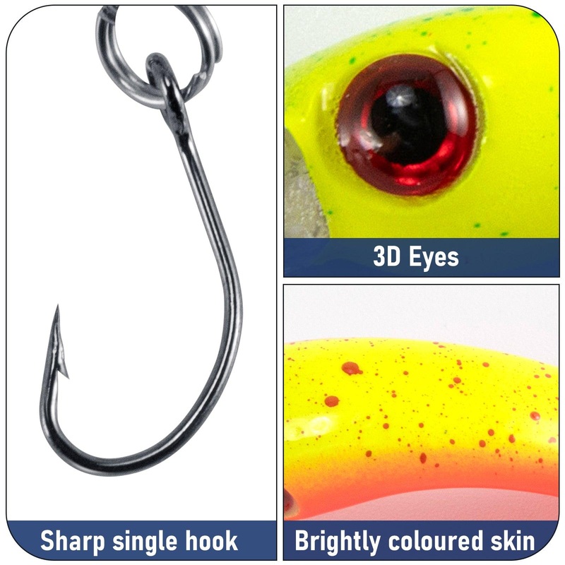 Dr.Fish 8pcs Forellen Wobbler 4cm 1.5g