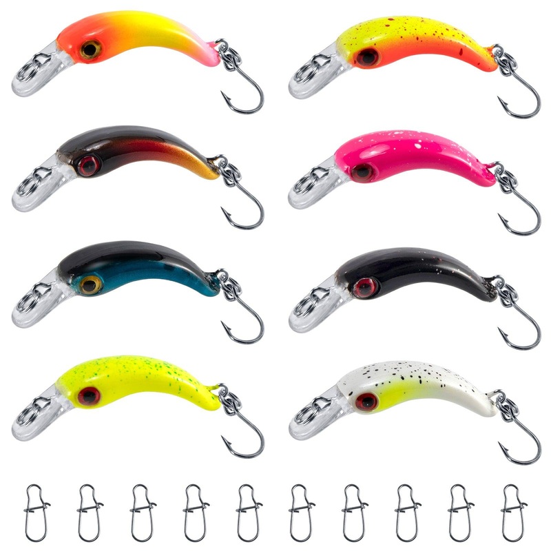 Dr.Fish 8pcs Forellen Wobbler 4cm 1.5g