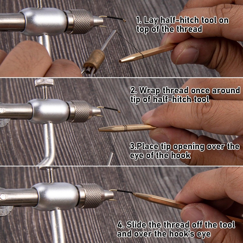 Dr.Fish Fly Tying Brass Half Hitch Knot Tool 2.95