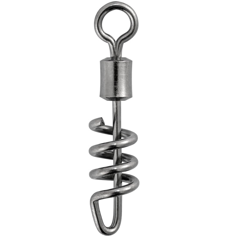 Dr.Fish 10/20pcs Corkscrew Swivels Snaps 42-220lb