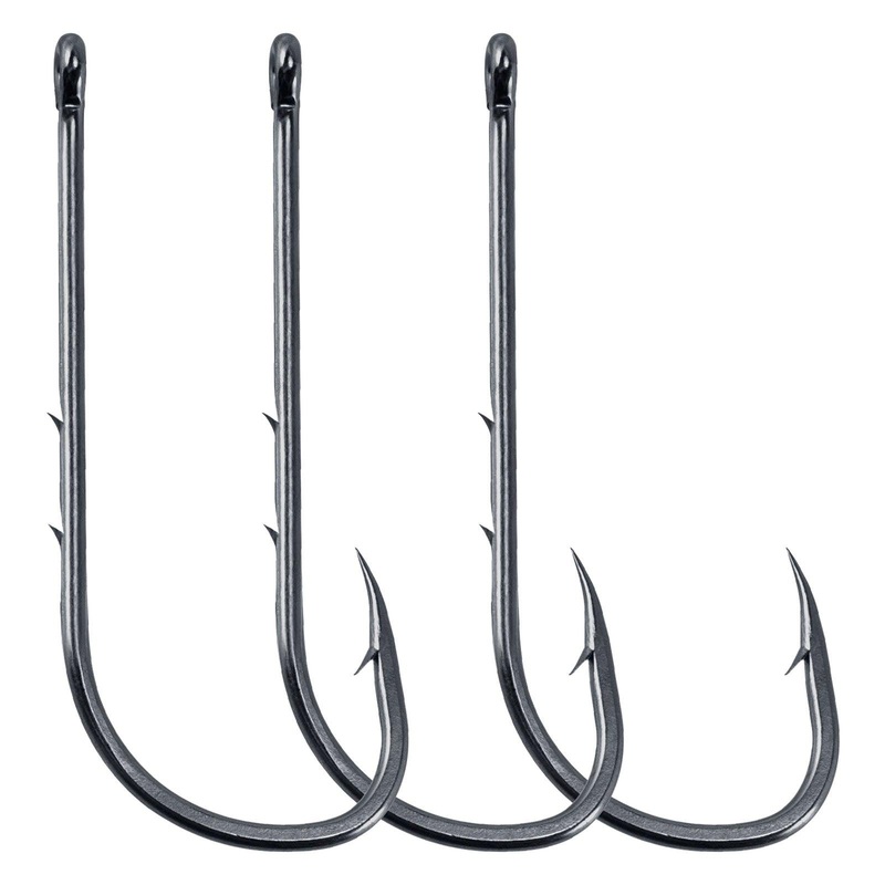 Dr.Fish 100pcs Baitholder Fishing Hooks 1#-10#
