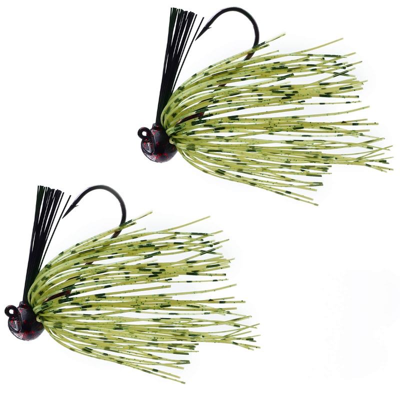 Dr.Fish 2pcs Weedless Football Jigs 1/8oz-1oz