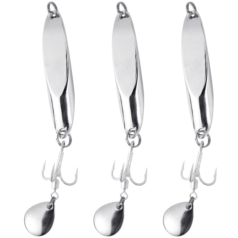 Dr.Fish 3pcs Sea Fishing Silver Spoons