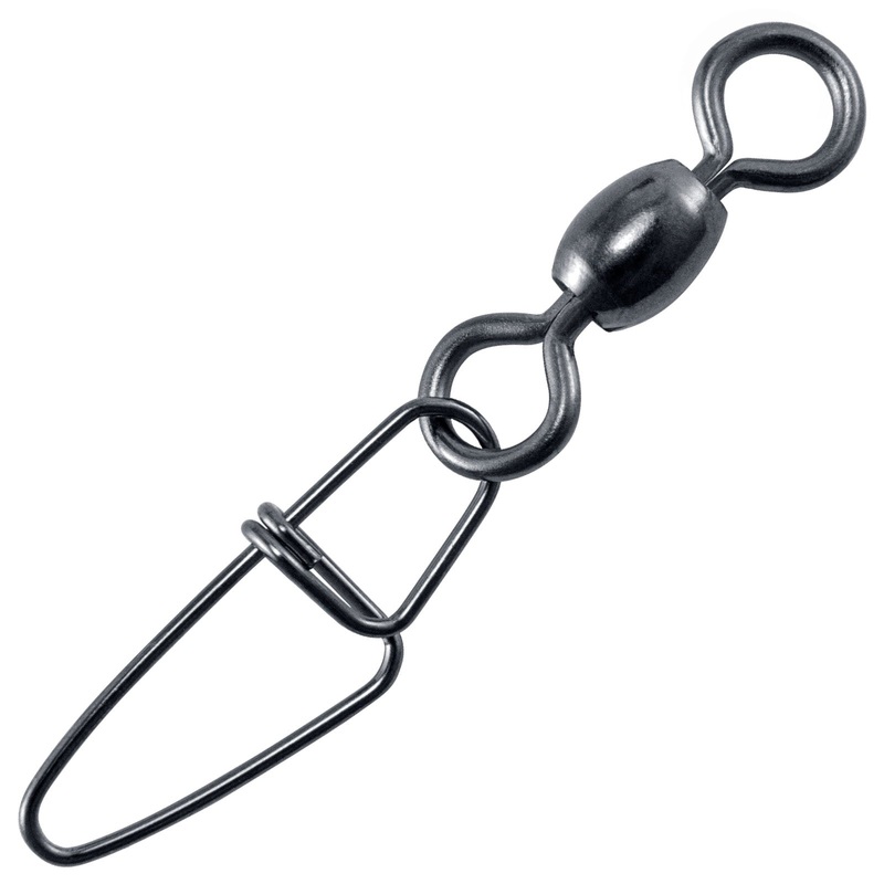 Dr.Fish 50pcs Carabiner Fishing Swivel Snaps #1-4/0