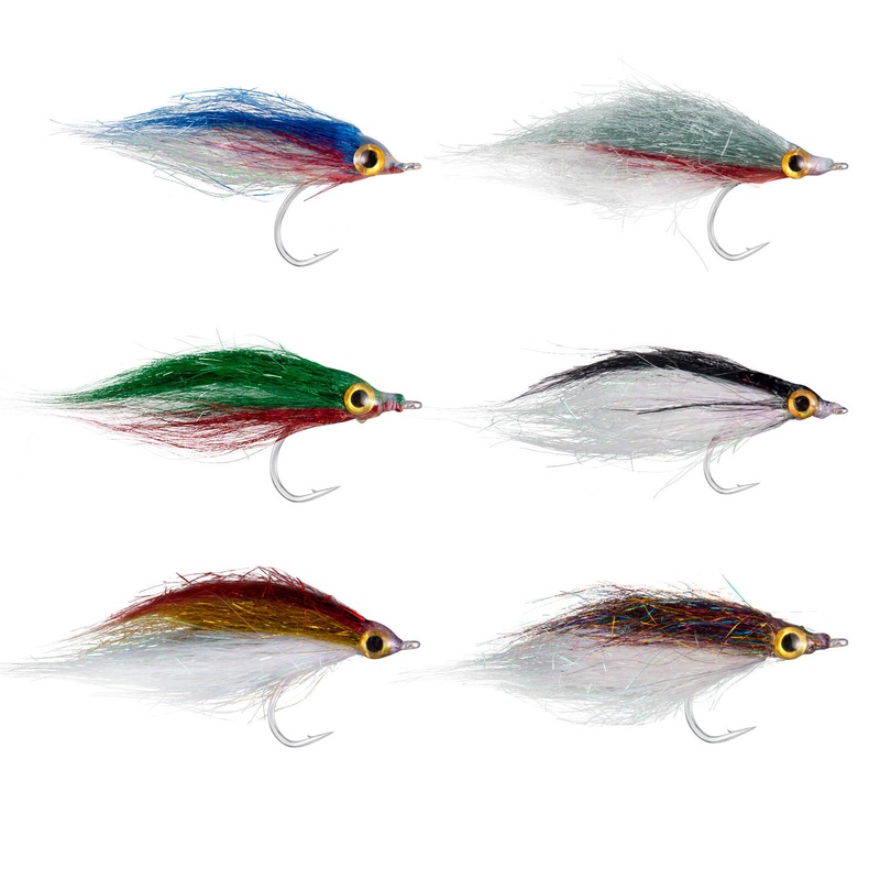 Dr.Fish 6pcs Wounded Minnow Fly Ice Dub