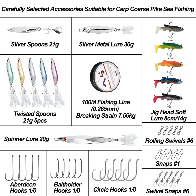 Dr.Fish Sea Fishing Rod Reel Combo Telescopic Rod 4000 Spinning Reel Combo Set