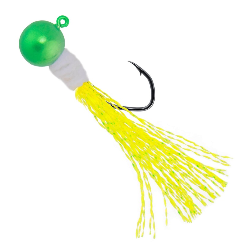 Dr.Fish 10pcs Crappie Marabou Jig heads 1/16oz-3/16oz