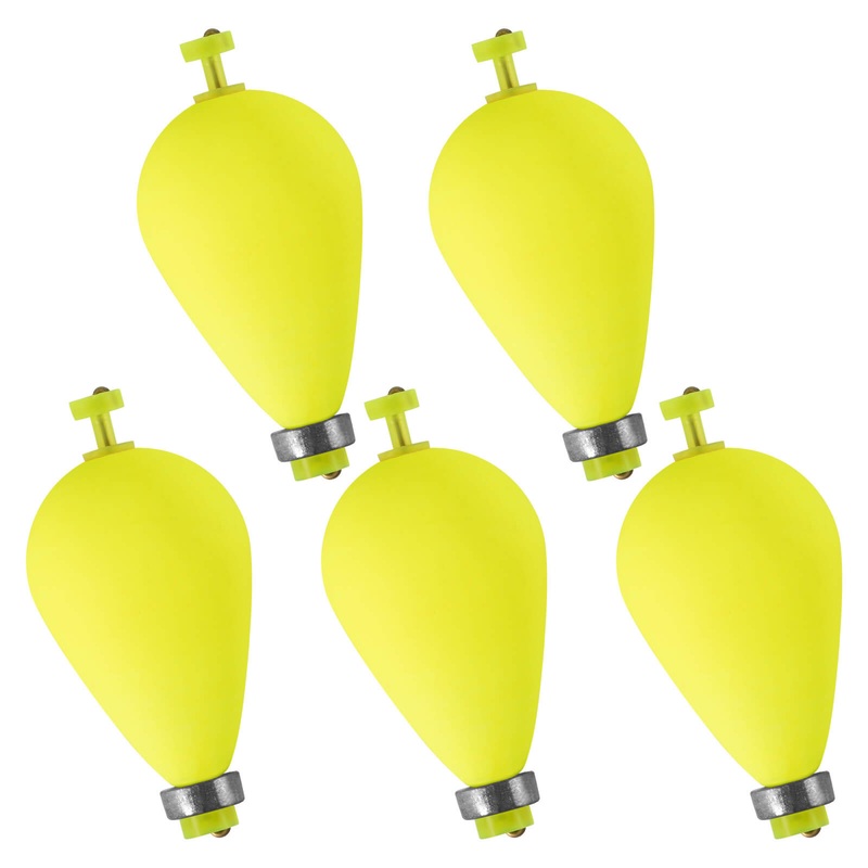 Dr.Fish 5pcs Snap-on Weighted Bobbers Floats