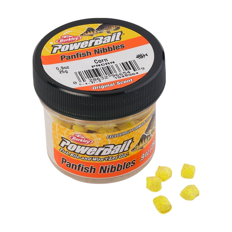 PowerBait Panfish Nibbles|Earthworm|Waxie|Corn