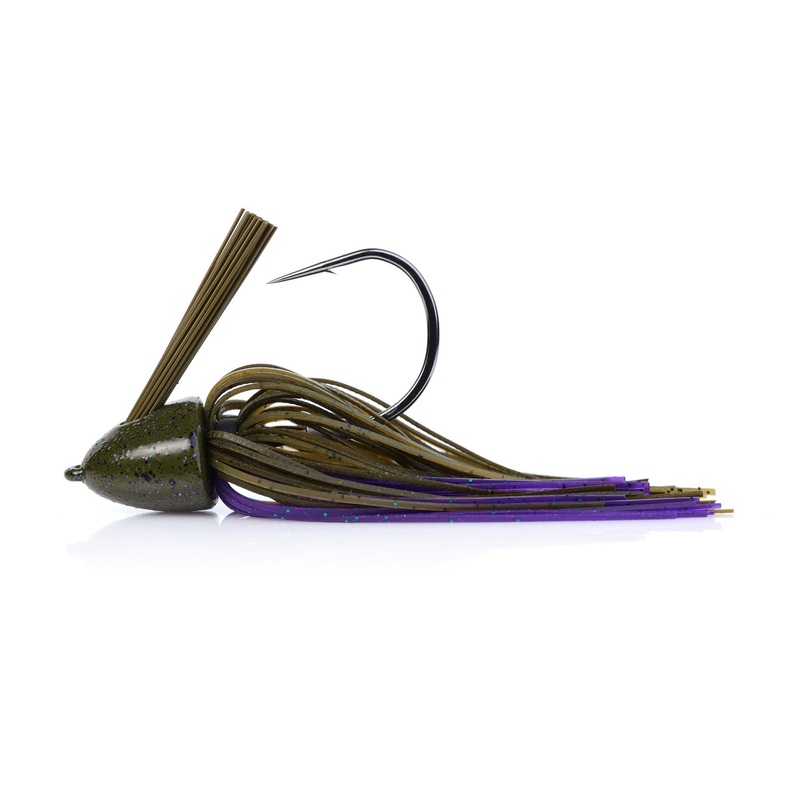 Heavy Cover Jig|Bama Bug|Bama Craw|Black/Blue|Blue Craw|June Bug|Okeechobee Craw|Texas Craw|Watermelon Candy|1 1/4 oz|1 oz|3/4 oz