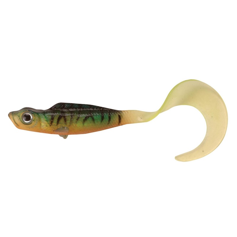 PowerBait Power Minnow Grub|Firetiger|Black Shad