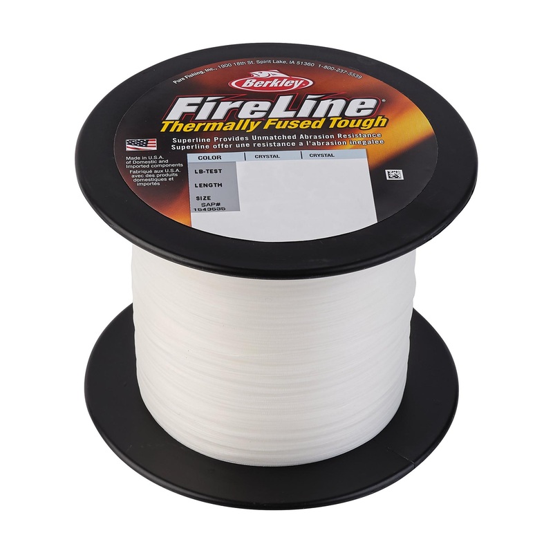 FireLine Bulk Spool|4 lb | 1.8 kg|6 lb | 2.7 kg|8 lb | 3.6 kg|10 lb | 4.5 kg|14 lb | 6.3 kg|17 lb | 7.7 kg|20 lb | 9 kg|30 lb | 13.6 kg|Crystal|Flame Green|Smoke