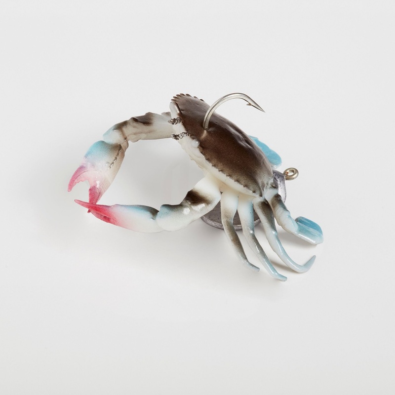 Savage Gear 3D Crab TPE|Blue Crab|Natural Peeler|3 in|2 in|1 in