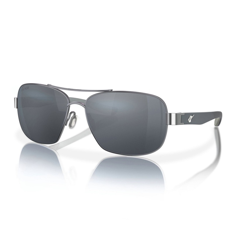 Fin-Nor Sandspur|Satin Gunmetal/Frosted Matte Gray|Silver/Matte Charcoal Stripe|Grey|Blue Mirror (Grey Base)|Green Mirror (Copper Base)|Silver Mirror (Grey Base)|Polycarbonate|Glass