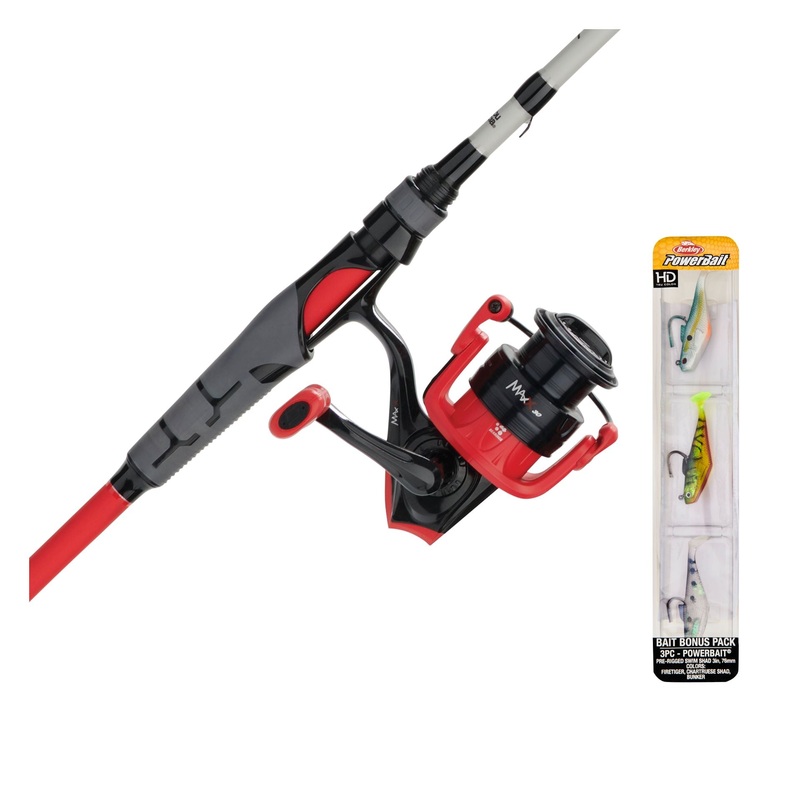 Abu Garcia Max X Spinning Combo with Bait Pack