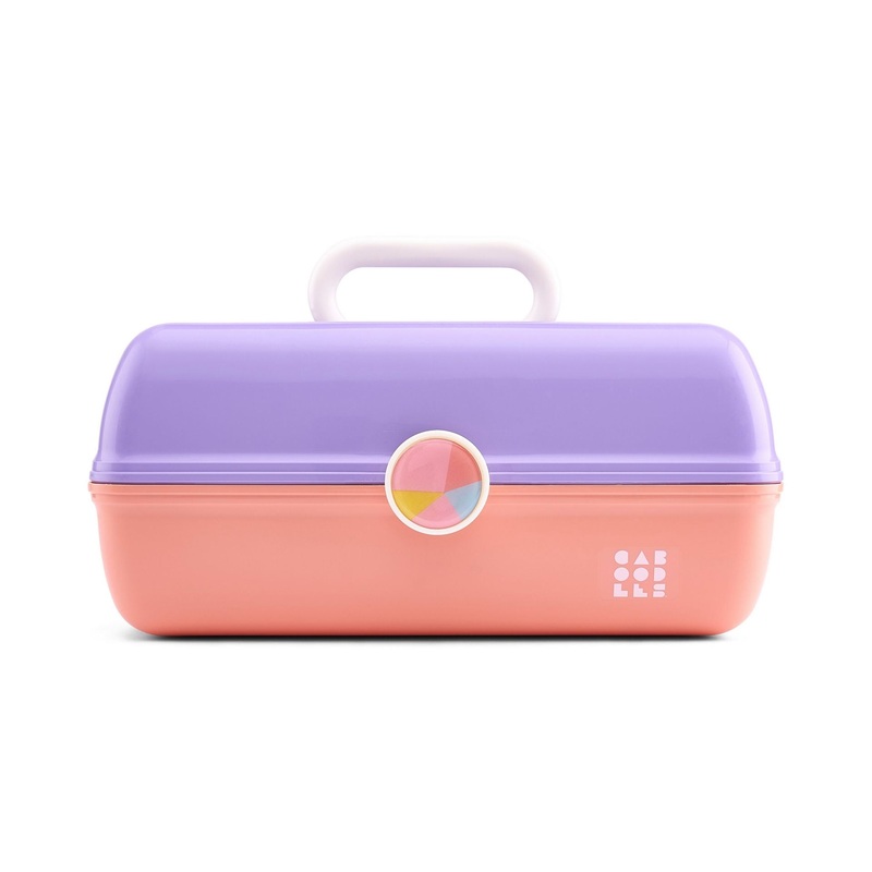 Caboodles On-The-Go Girl|Silver Shimmer|Lilac Over Cobalt|Violet Over Tangerine|Hot Pink|Pink Over Violet|Sky Blue Over Lemon|Pink Sparkle|Funfetti Over Dusty Rose|Violet Over Silver|Lavender Over Blue|Turquoise Over Sky|Purple|Lavender Marble|White Opa