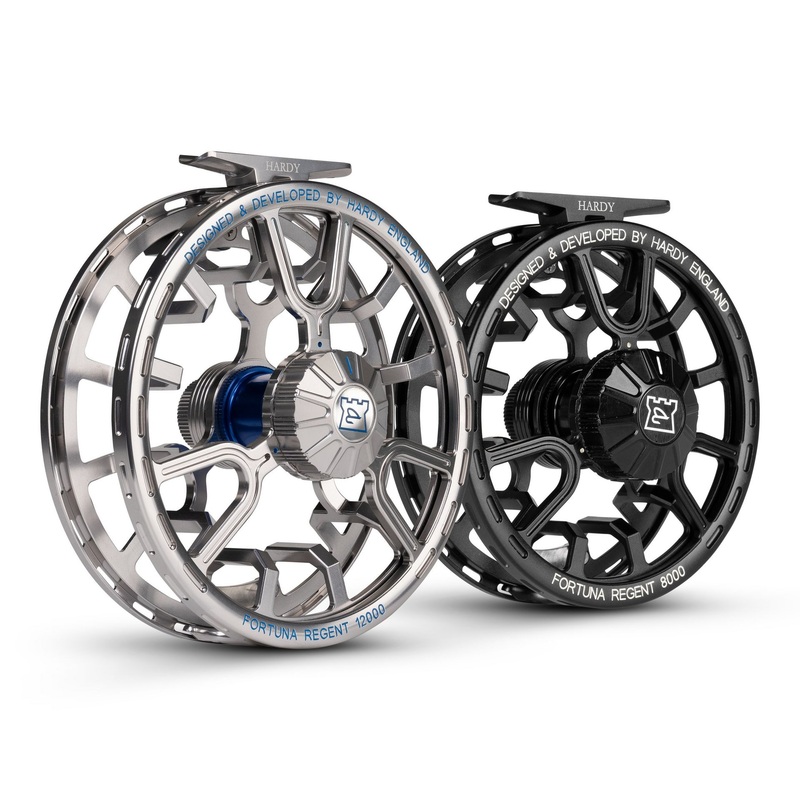 Hardy Fortuna Regent Fly Reel|8000|10000|6000|12000|Grey Silver|Black