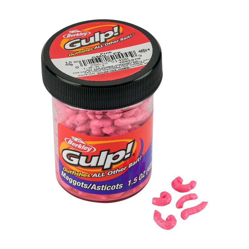 Berkley Gulp! Maggot|Pink|Chartreuse|Red Wiggler|White|Natural