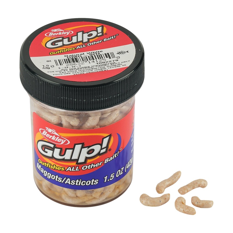 Berkley Gulp! Maggot|Pink|Chartreuse|Red Wiggler|White|Natural