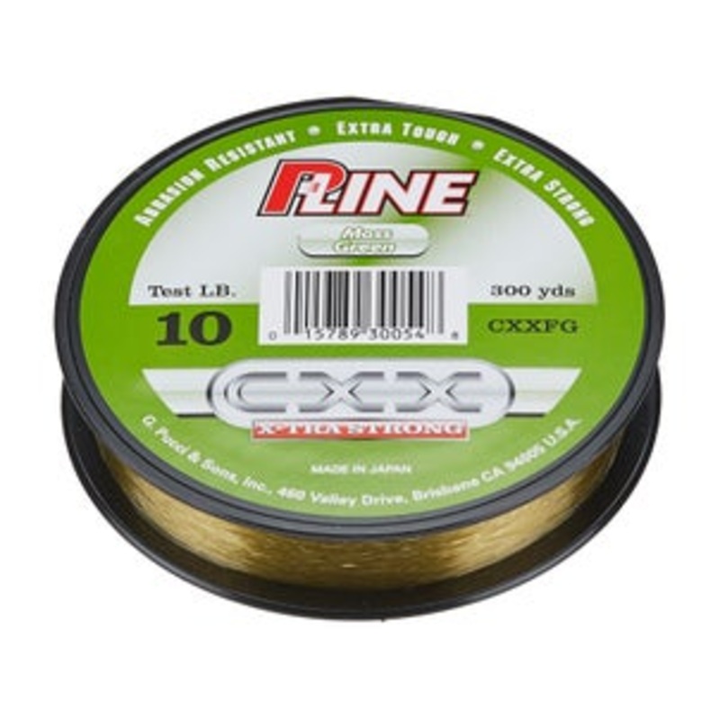 P-Line CXX Extra Strong|4lb|6lb|8lb|10lb|12lb|15lb|17lb|20lb|Moss Green|300yd|3000yd|600yd|600