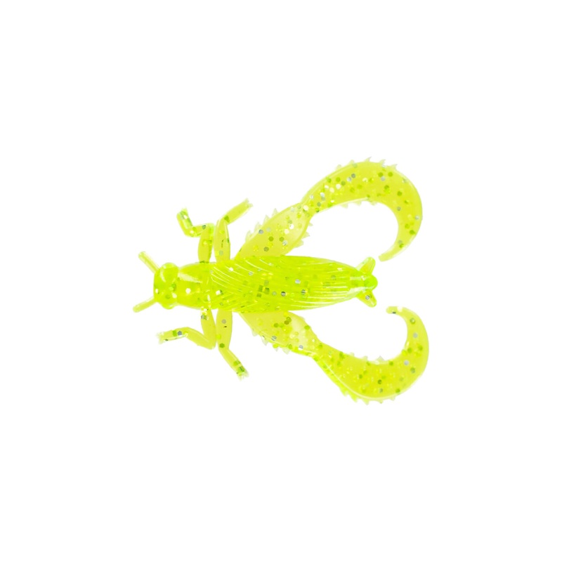 Big Bite Baits Cricket|Chartreuse Sparkle|Black/ Opaque Chartreuse