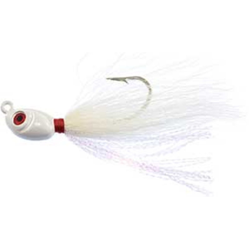Cumberland Pro Striper Jig|1oz|White/Chartreuse Flash|White/ Pearl Flash|White