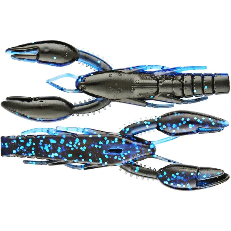 Yamamoto Baits Psycho Dad|Black/Blue w/ Blue Flake|Watermelon Red Flake