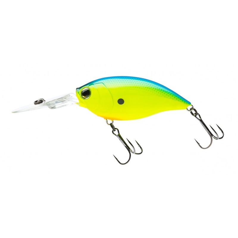 Yo-Zuri Hardcore Crank 3+ 70F|Ghost Pearl Shad|Blue Back Chartreuse|Green Silver|Natural Bluegill|Citrus Shad|Crawfish