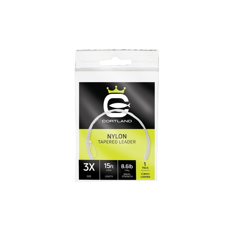 Nylon Tapered Leader – 1 Pack|15 FT|0X – 15.9 LB|1X – 13 LB|2X – 10.2 LB|3X – 8.6 LB|4X – 7.2 LB|5X – 5.4 LB|6X – 3.9 LB