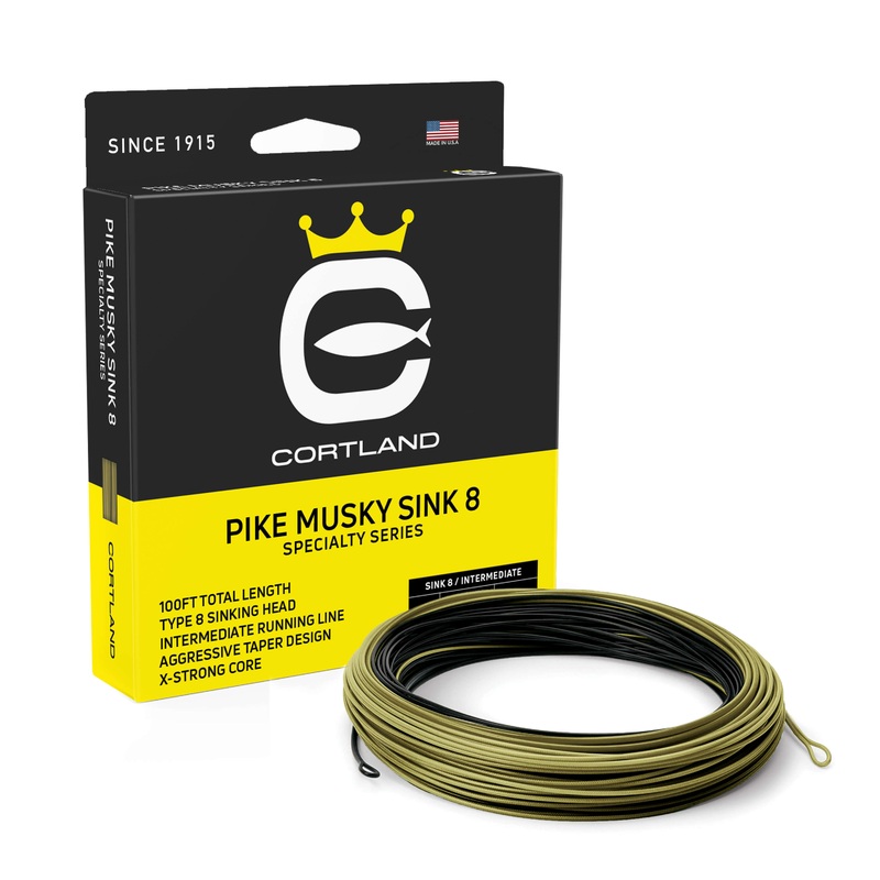 Pike Musky Sink 8|BLACK / OLIVE|WF8S/I|WF9S/I|WF10S/I|WF11S/I|WF12S/I|WF12+S/I|WFS/I – 700 GR