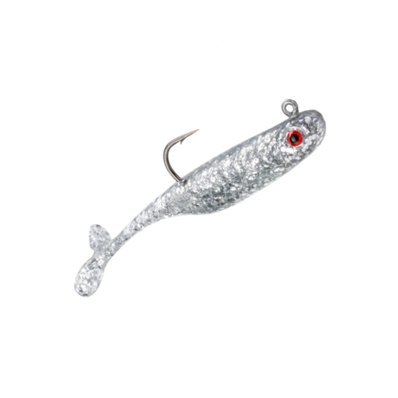 Strike King Pinger Minnow|3in 1/8oz|4in 3/8oz|3in 1/4oz|Carolina Chrome|Pearl|Reel Shad