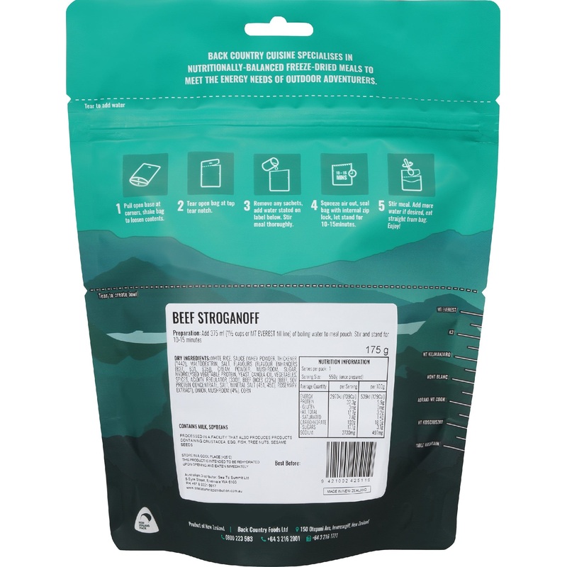 Back Country Cuisine Beef Stroganoff – Regular