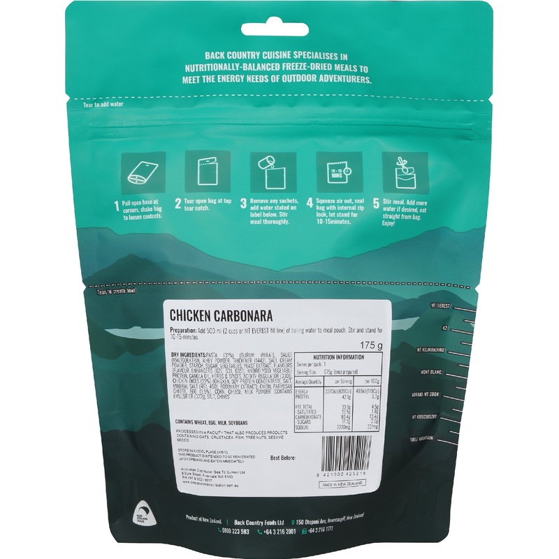 Back Country Cuisine Chicken Carbonara – Regular