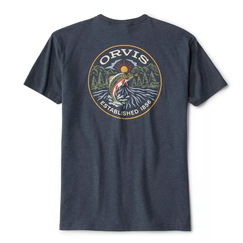 Orvis Spring Creek T-shirt|S|XL|L|M|XXL|NAVY