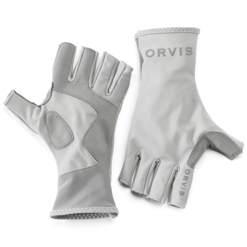 Orvis Sun Gloves|S|M|L|XL|LIGHT GREY|BLUE SKY