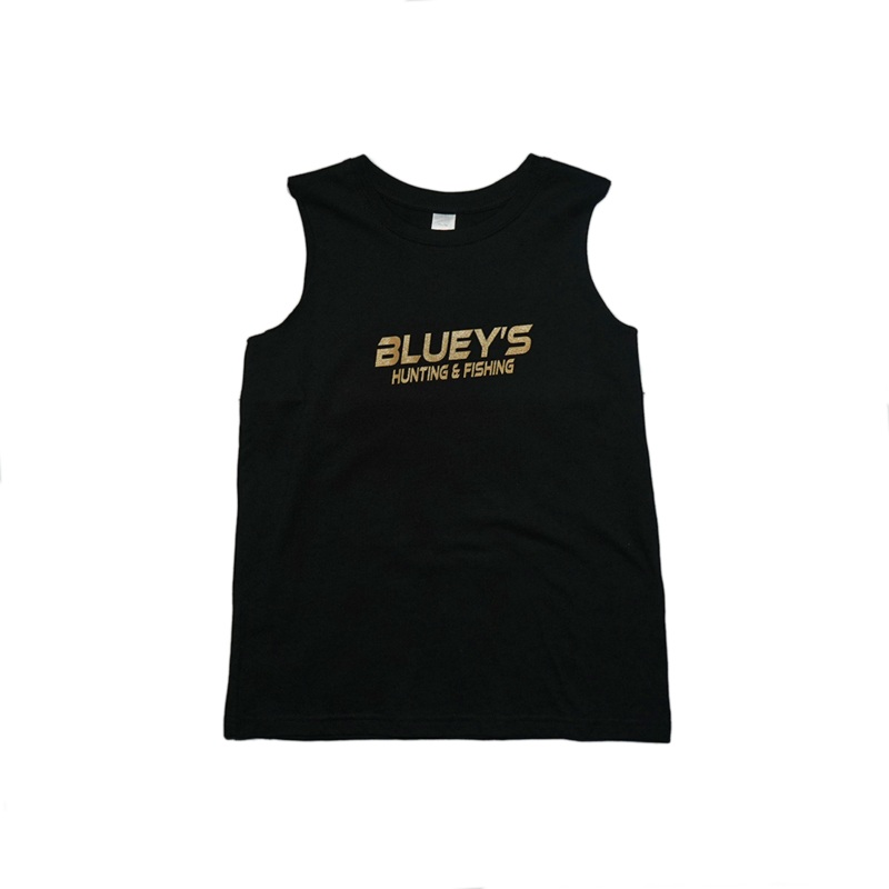 Bluey’s Kids Cod Singlet|4|14|12|10|8|6|BLACK