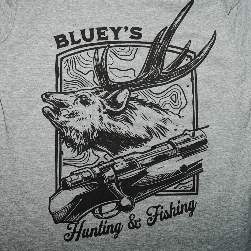 Bluey’s Staple LS T-Shirt|S|3XL|2XL|XL|L|M|GREY MARLE