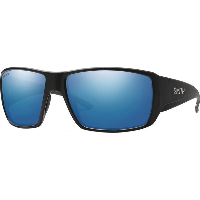 Smith Guides Choice Matte Black With Chromapop Polarized Glass Blue Mirror Lens